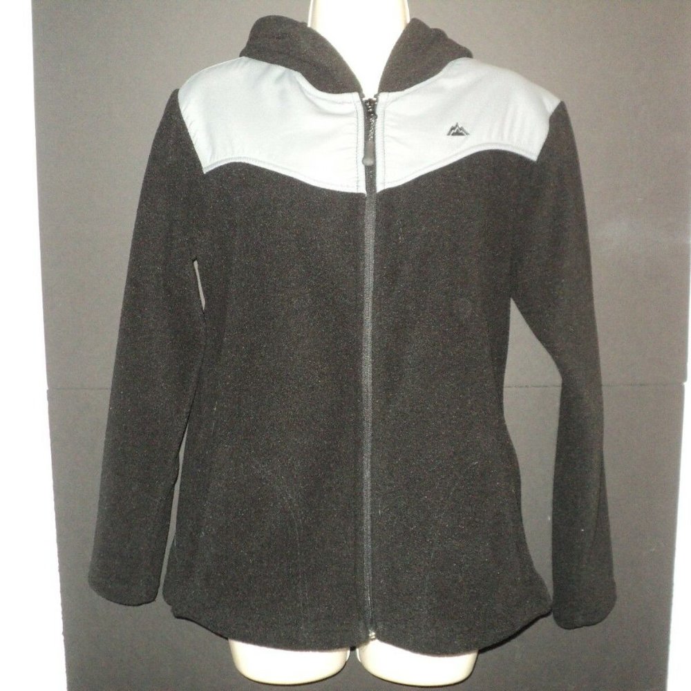 Snozu Women's L Fleece Hoodie Front Zipped Black